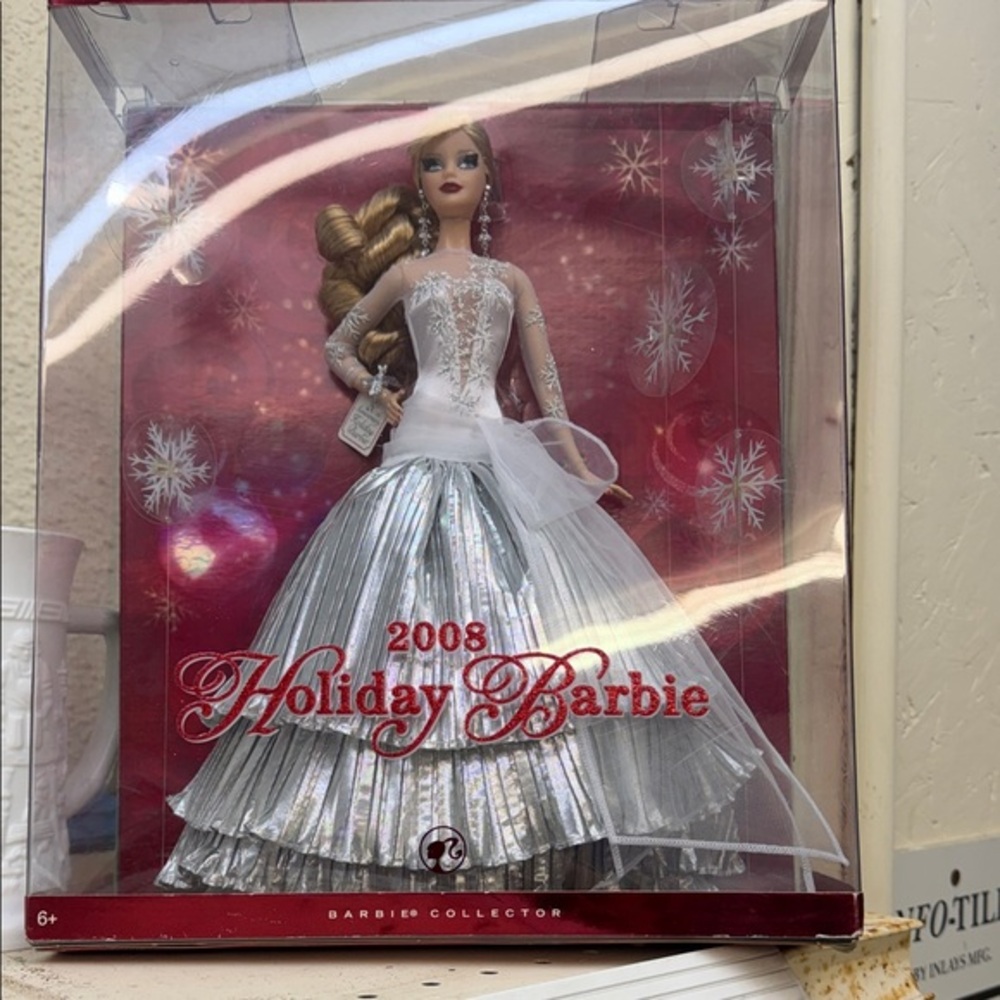 Barbie Holiday Collector Doll in Silver and White